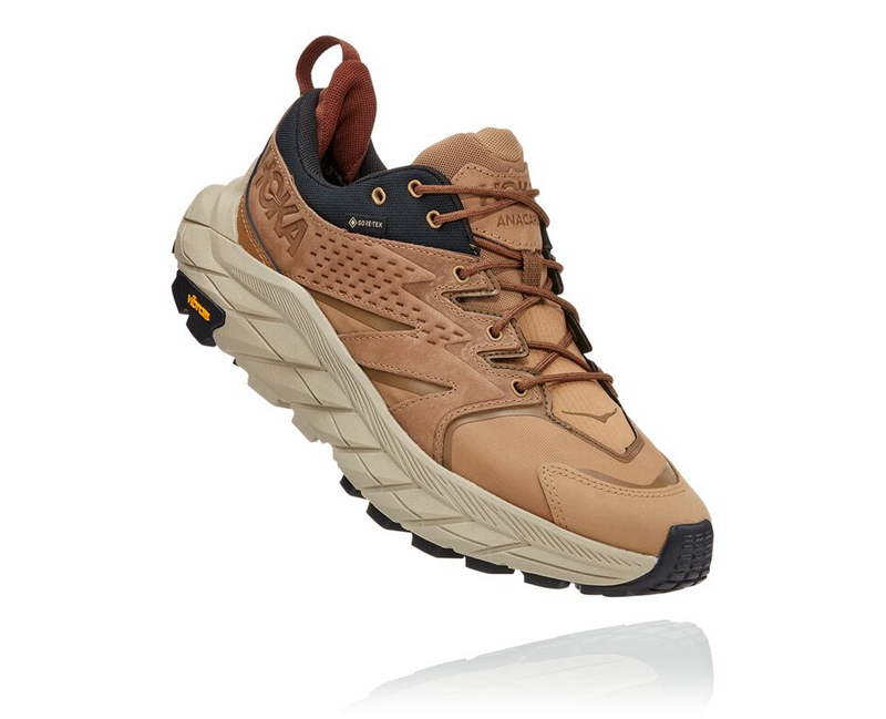 Hoka Anacapa Low GORE-TEX Men's Hiking Boots Brown | 62049-MXFL