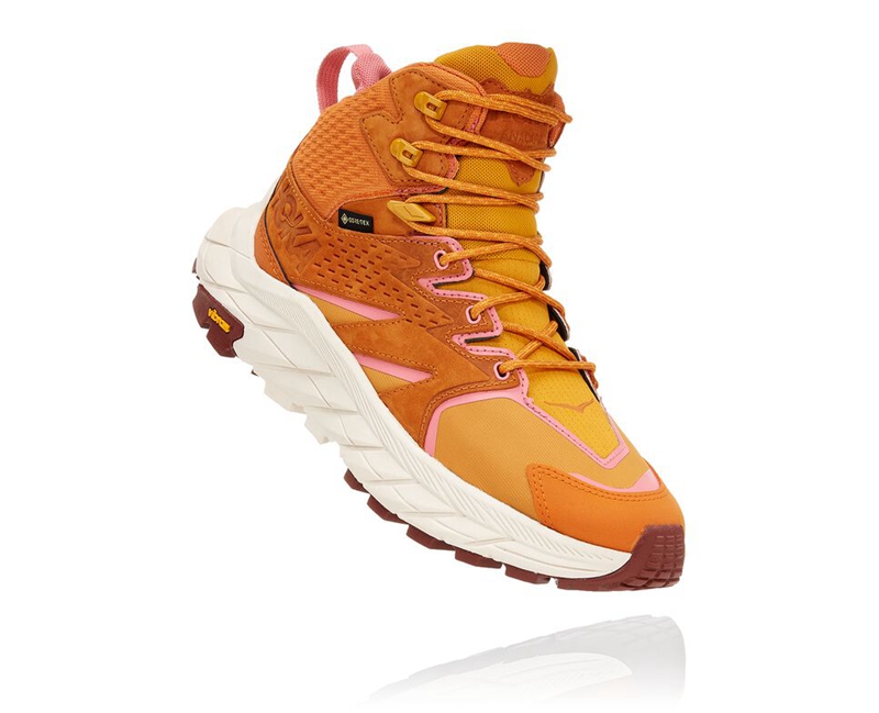 Hoka Anacapa Mid GORE-TEX Women's Hiking Boots Orange | 79685-YTUX