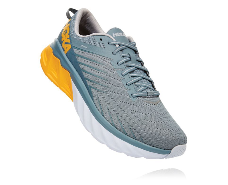 Hoka Arahi 4 Men's Road Running Shoes Blue | 76283-XISH