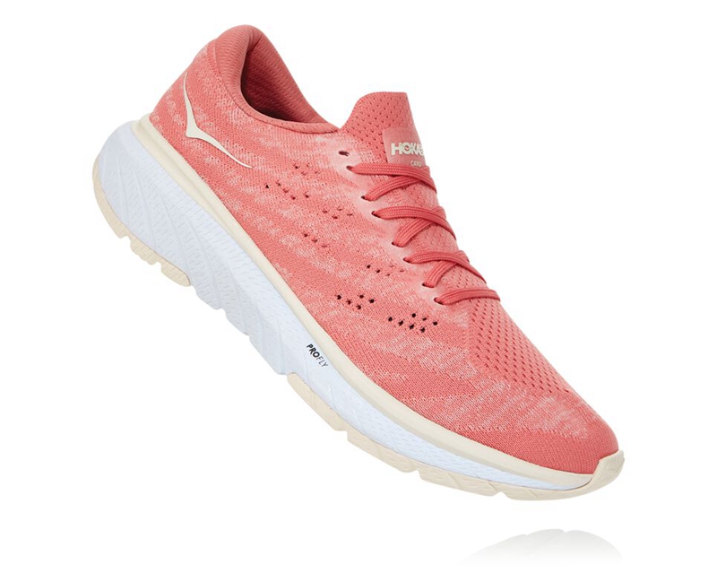 Hoka Cavu 3 Women's Road Running Shoes Pink | 30596-STVD