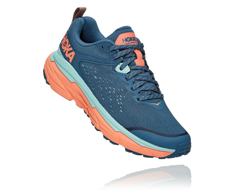 Hoka Challenger ATR 6 Women's Trail Running Shoes Blue | 36829-YEOT