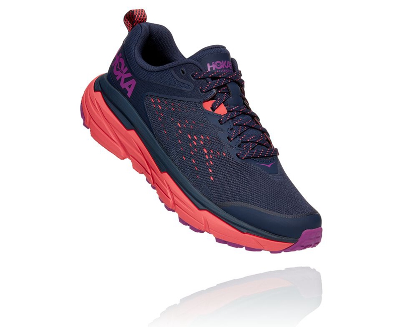 Hoka Challenger ATR 6 Women's Trail Running Shoes Navy | 72815-UPDO