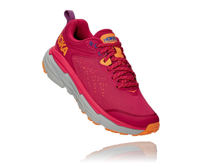 Hoka Challenger ATR 6 Women's Trail Running Shoes Red | 83065-IODM