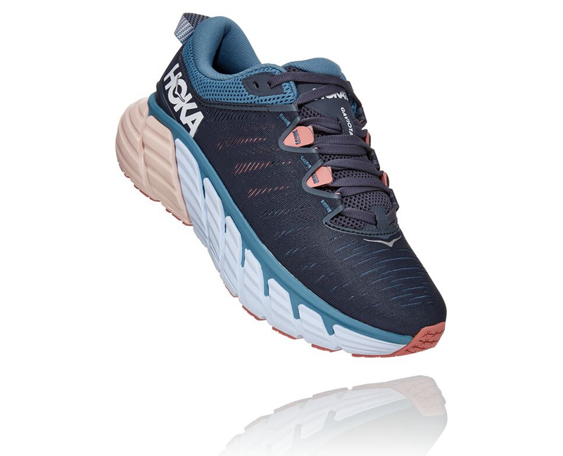 Hoka Gaviota 3 Women's Road Running Shoes Navy | 59403-FNDE