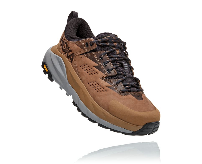 Hoka Kaha Low GORE-TEX Women's Hiking Boots Brown | 36417-CWFK