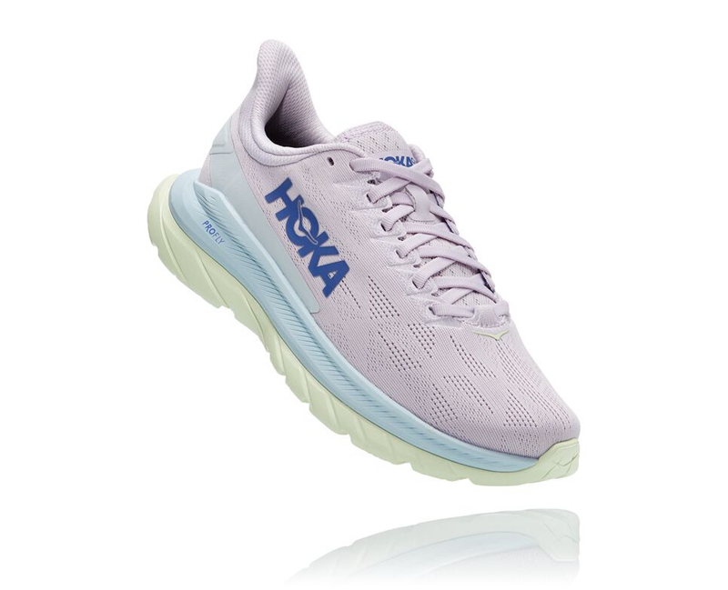 Hoka Mach 4 Women's Road Running Shoes Purple | 56430-QYML