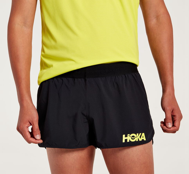 Hoka Performance Woven 2" Men's Shorts Black | 14593-MGWK