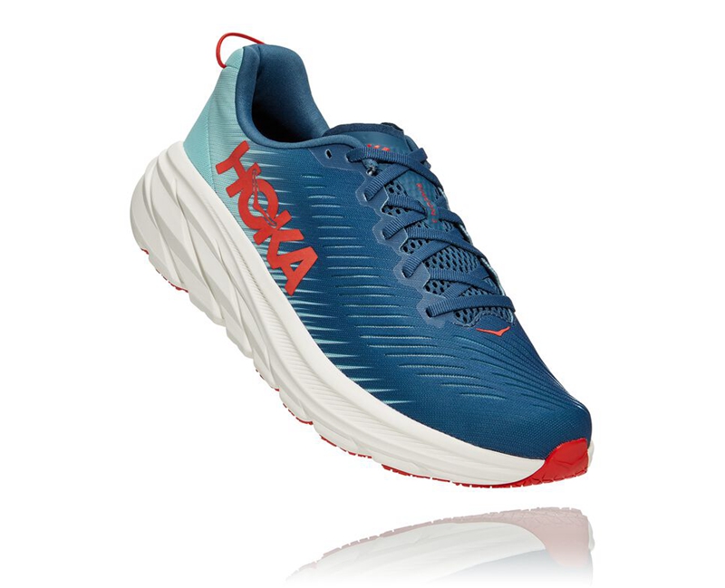 Hoka Rincon 3 Men's Road Running Shoes Blue | 91607-CSDZ