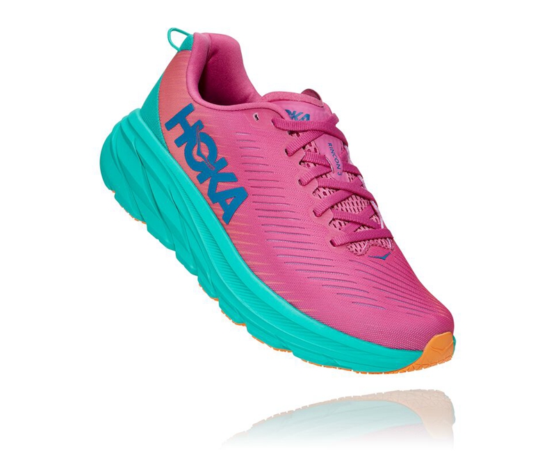 Hoka Rincon 3 Women's Road Running Shoes Rose | 70984-YXJL