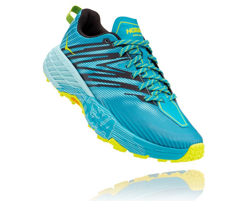 Hoka Speedgoat 4 Women's Trail Running Shoes Turquoise | 04538-GIAK