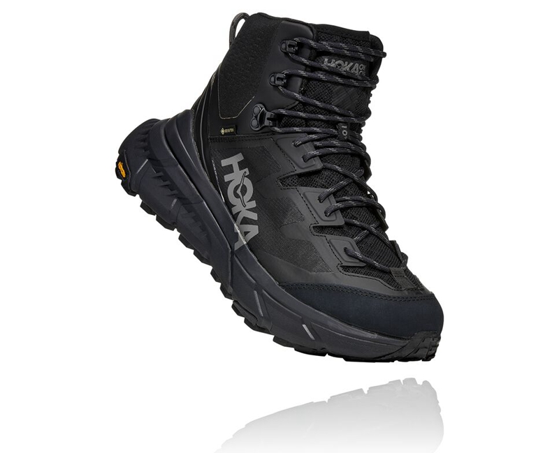 Hoka TenNine Hike GORE-TEX Men's Hiking Boots Black | 07584-YDIQ