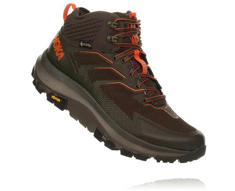 Hoka Toa GORE-TEX Men's Hiking Boots Brown | 10342-VUQR