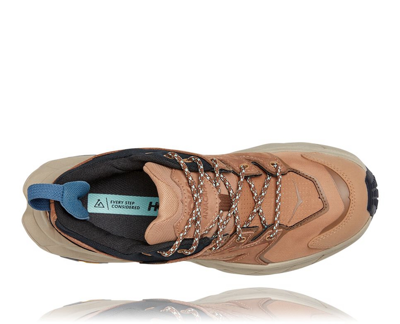 Hoka Anacapa Low GORE-TEX Women's Hiking Boots Brown | 29086-UDVO