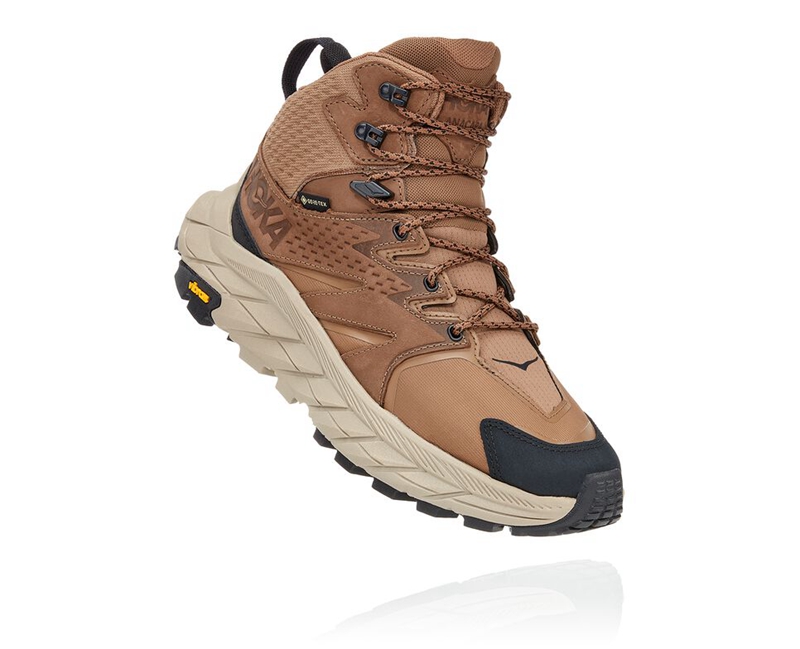 Hoka Anacapa Mid GORE-TEX Women\'s Hiking Boots Brown | 81437-CHJT