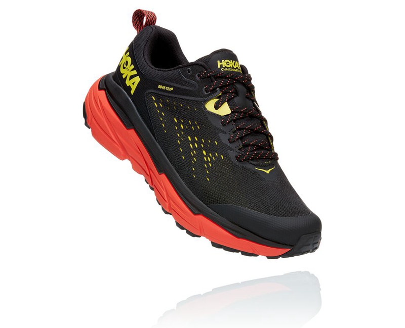 Hoka Challenger ATR 6 GORE-TEX Men\'s Trail Running Shoes Black | 51704-VFNA