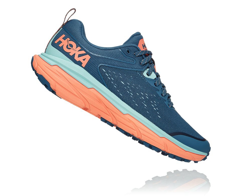 Hoka Challenger ATR 6 Women's Trail Running Shoes Blue | 36829-YEOT