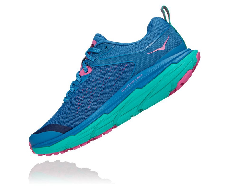 Hoka Challenger ATR 6 Women's Trail Running Shoes Blue | 48326-KISM