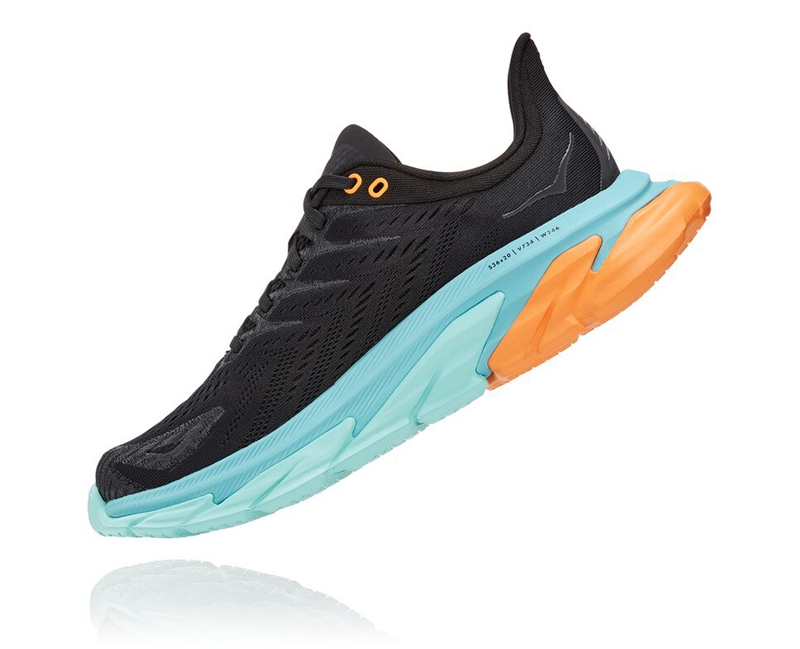 Hoka Clifton Edge Men's Road Running Shoes Black | 06812-DRLK