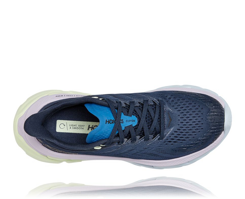 Hoka Clifton Edge Women's Road Running Shoes Navy | 31927-NHEJ