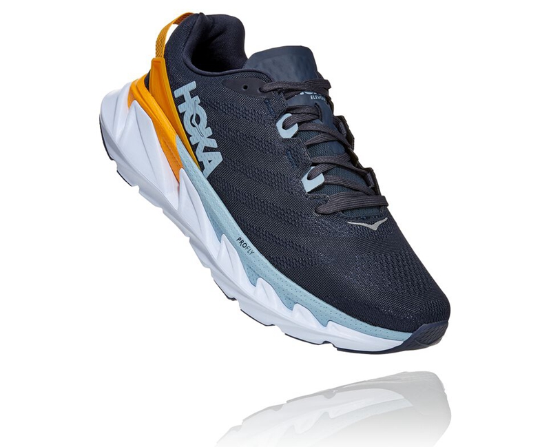 Hoka Elevon 2 Men\'s Road Running Shoes Navy | 82341-PFCA