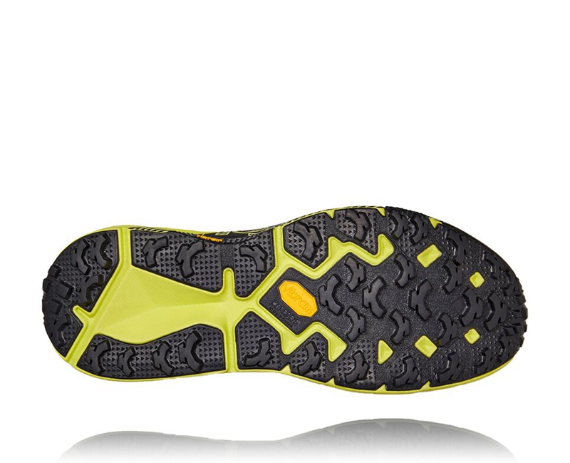 Hoka Evo Speedgoat Men's Trail Running Shoes Black / Yellow | 68041-IOLF