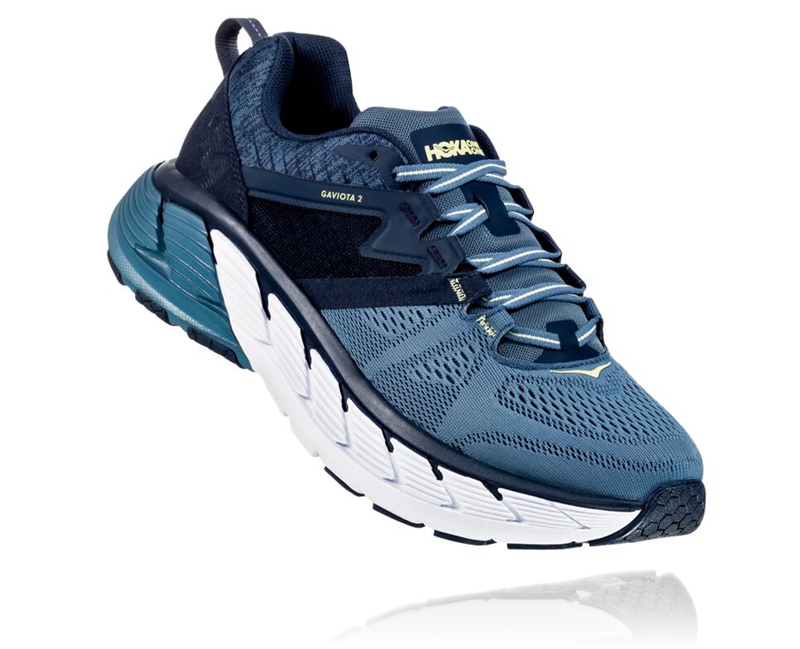 Hoka Gaviota 2 Men\'s Road Running Shoes Navy | 27893-AUFL