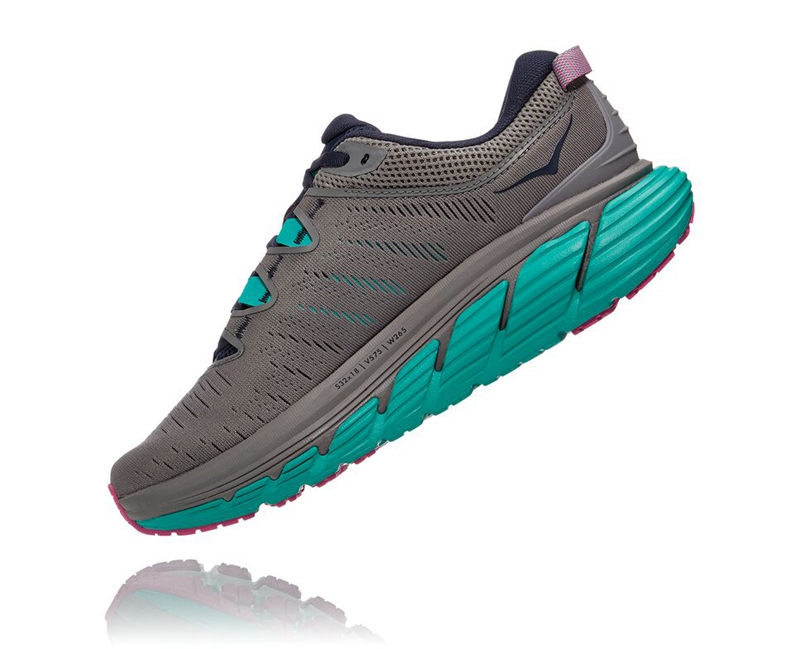 Hoka Gaviota 3 Women's Road Running Shoes Grey | 31258-WUBS