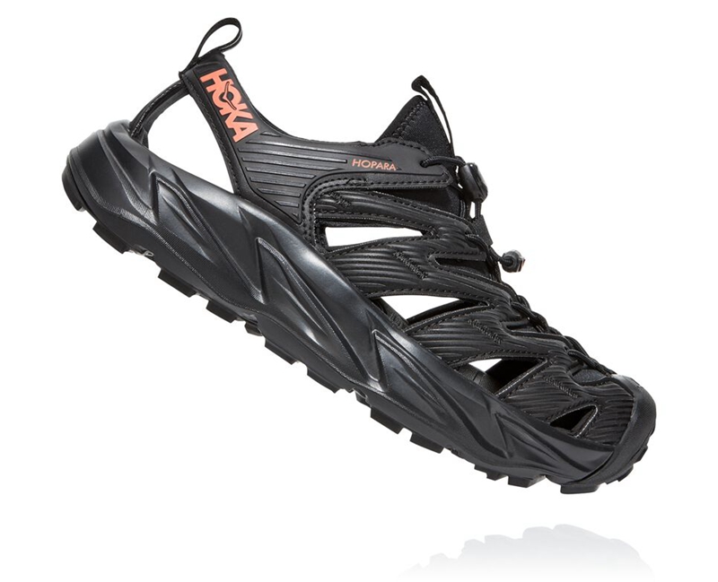 Hoka Hopara Women's Hiking Boots Black | 39701-DEHG