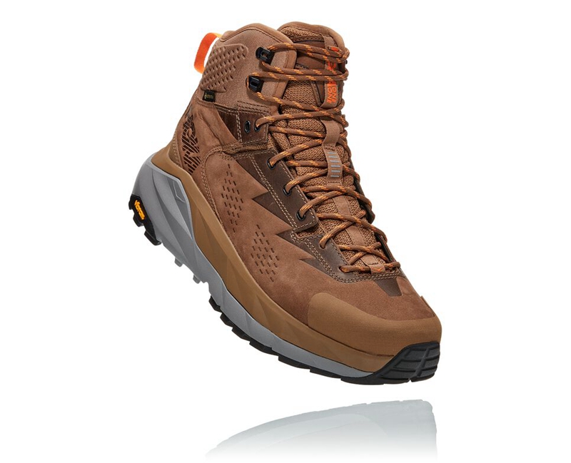 Hoka Kaha GORE-TEX Men\'s Hiking Boots Brown | 37961-JDCP