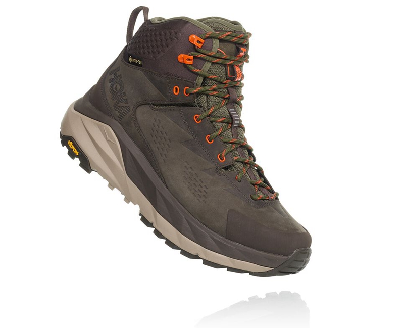 Hoka Kaha GORE-TEX Men\'s Hiking Boots Coffee | 25731-WJQB