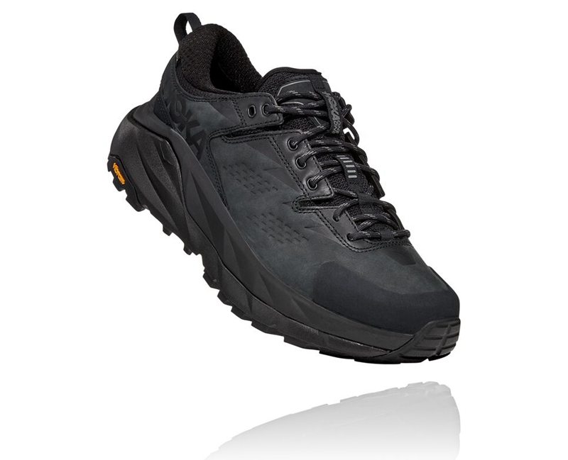 Hoka Kaha Low GORE-TEX Men\'s Hiking Boots Black | 05638-URMW