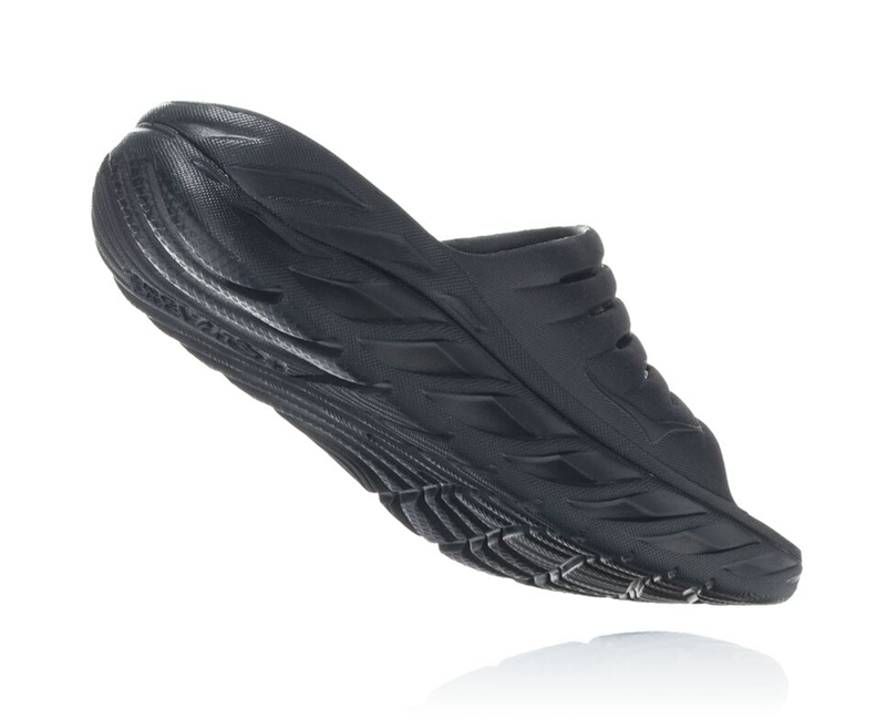 Hoka ORA Recovery Men's Slides Black | 89123-SGRW