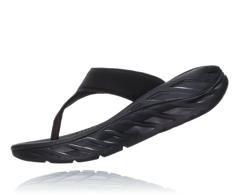 Hoka ORA Recovery Women's Flip Flops Black | 18379-VXBZ