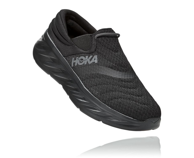 Hoka Ora Recovery Shoe 2 Men\'s Sandals Black | 03562-OAES