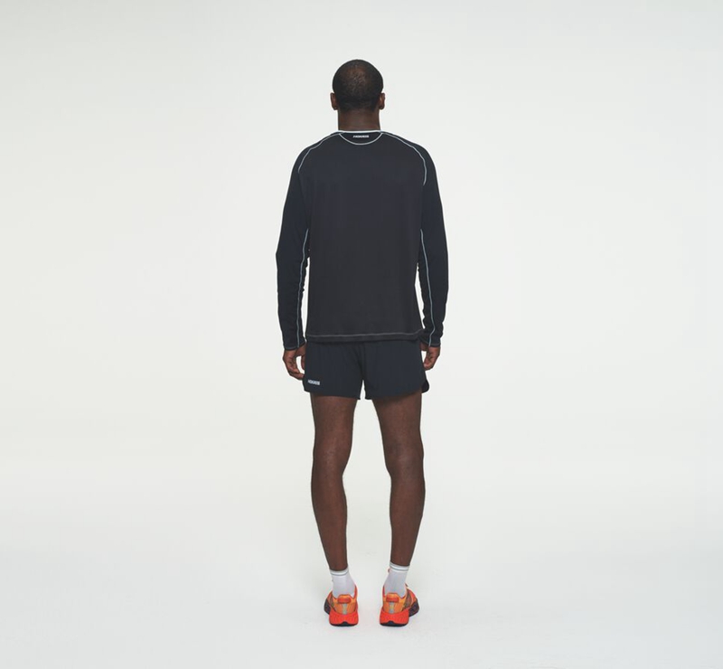 Hoka Performance Long Sleeve Men's Running Tops Black | 51427-SFYU