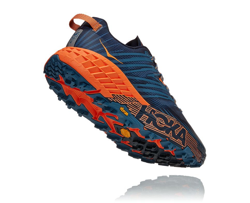 Hoka Speedgoat 4 Men's Trail Running Shoes Navy | 81247-YBFJ