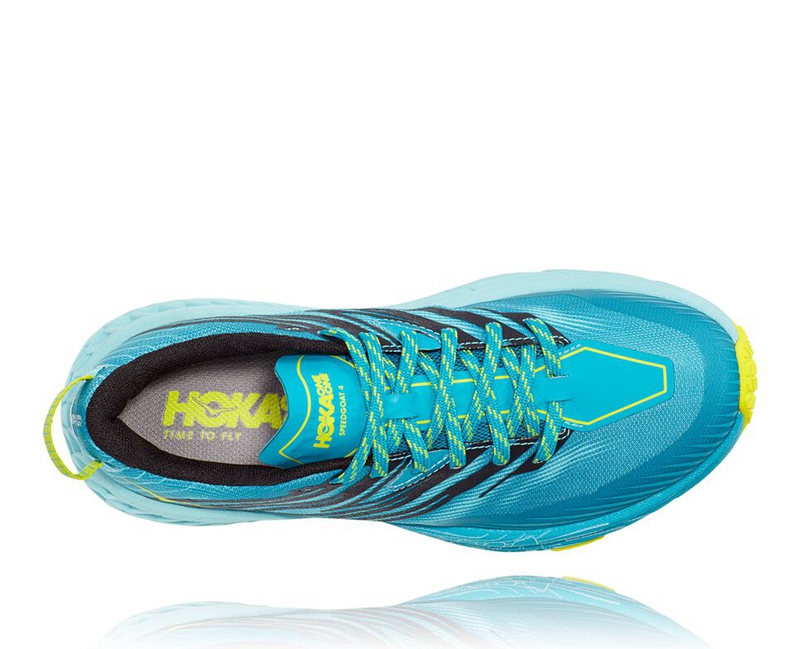 Hoka Speedgoat 4 Women's Trail Running Shoes Turquoise | 04538-GIAK