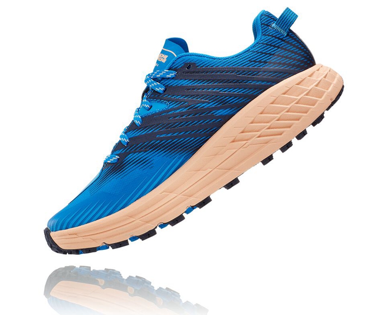 Hoka Speedgoat 4 Women's Trail Running Shoes Blue | 37514-KYGI