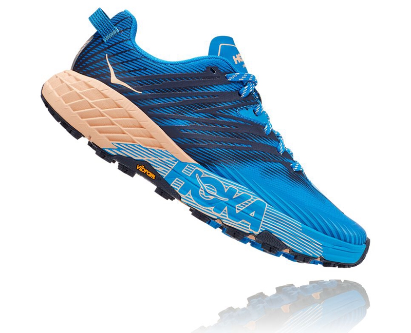 Hoka Speedgoat 4 Women's Trail Running Shoes Blue | 37514-KYGI