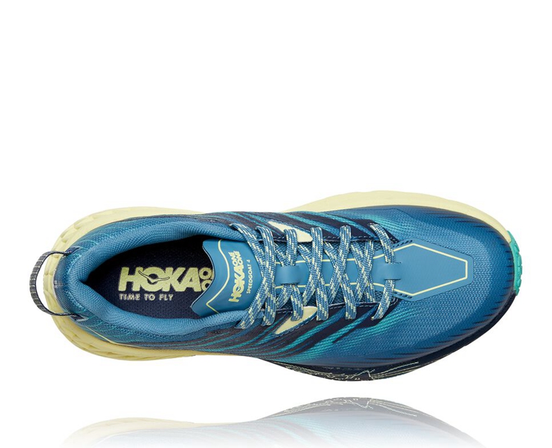 Hoka Speedgoat 4 Women's Trail Running Shoes Blue | 67481-UXZW