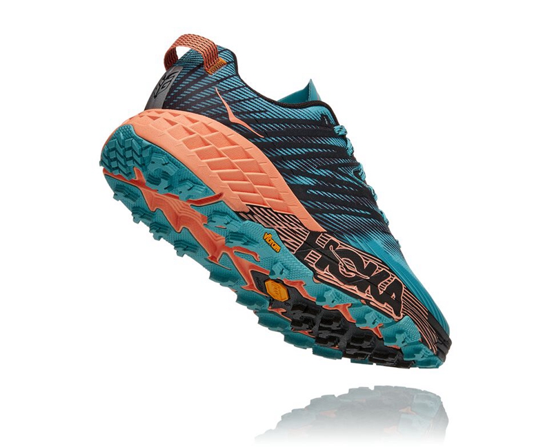 Hoka Speedgoat 4 Women's Trail Running Shoes Turquoise | 72360-EGDK