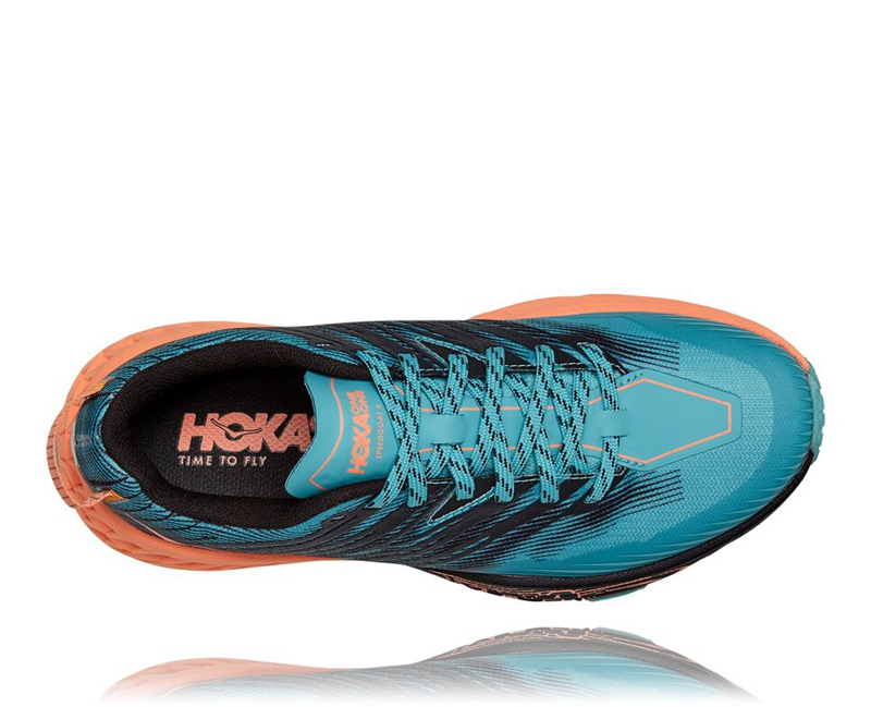 Hoka Speedgoat 4 Women's Trail Running Shoes Turquoise | 72360-EGDK