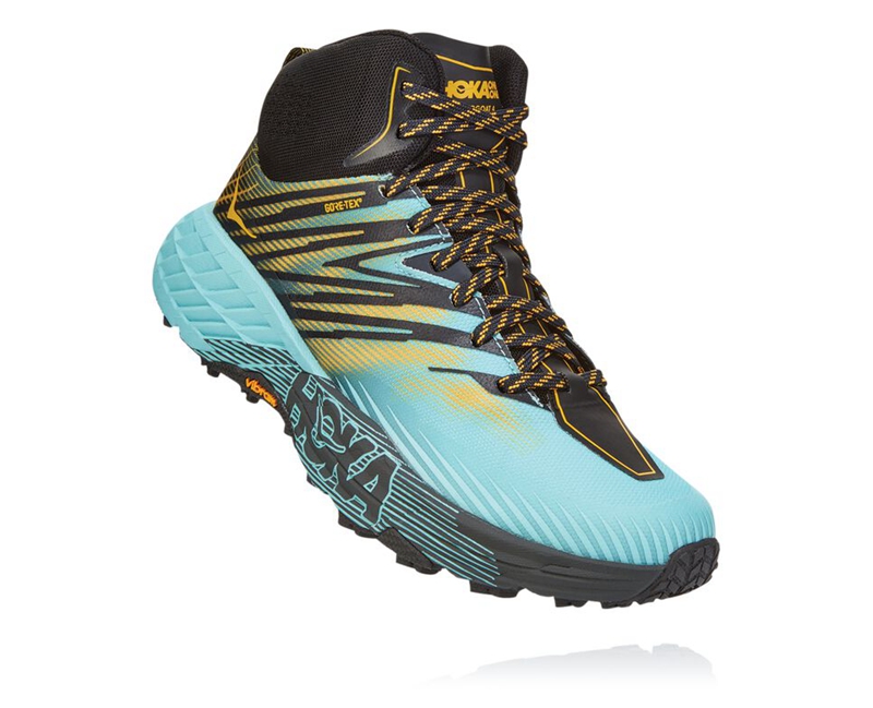 Hoka Speedgoat Mid GORE-TEX 2 Women\'s Trail Running Shoes Turquoise | 16547-ZJSL