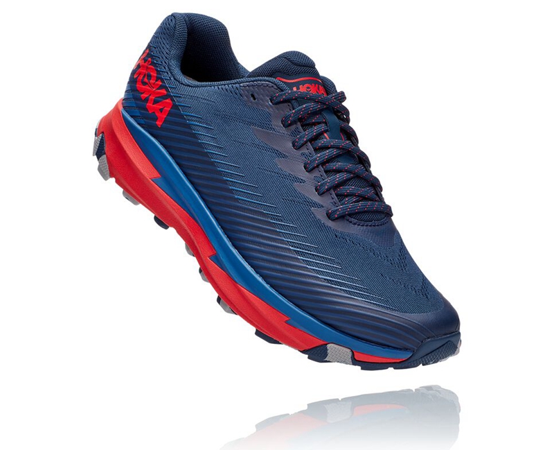 Hoka Torrent 2 Men\'s Trail Running Shoes Navy | 12789-ABHZ