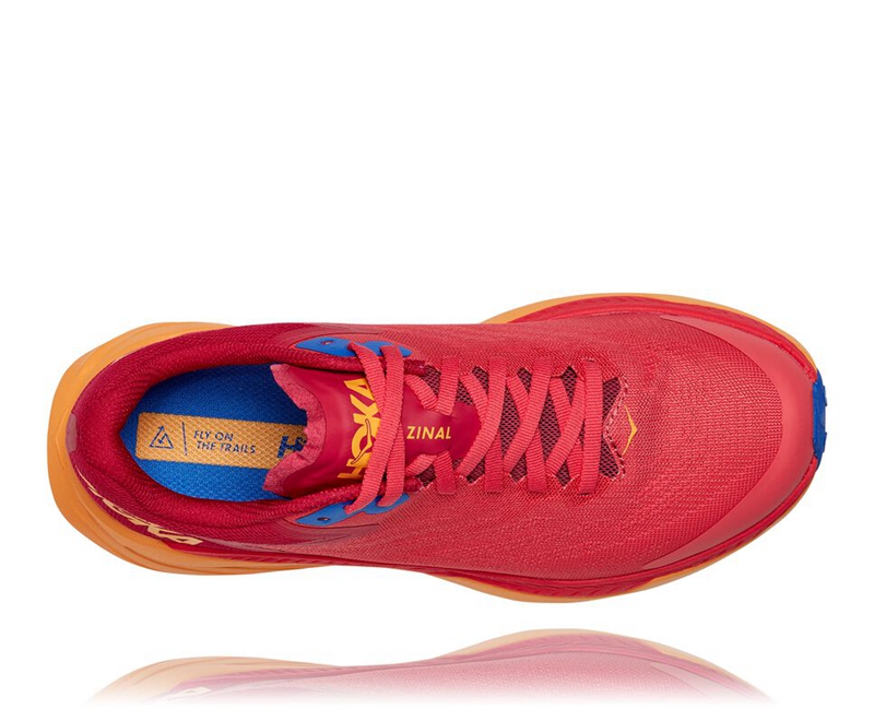 Hoka Zinal Women's Trail Running Shoes Red | 65910-JXYI